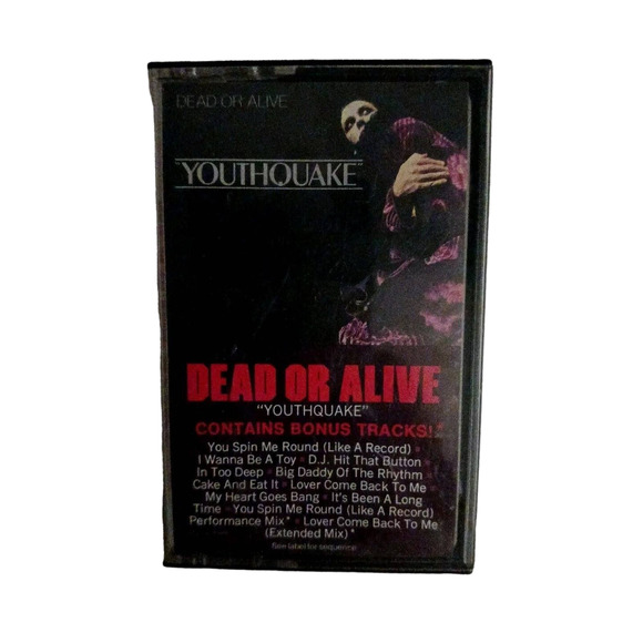 Dead Or Alive. YOUTHQUAKE Extended Mix (80s, Cassette, Epic) Great! - Picture 1 of 8